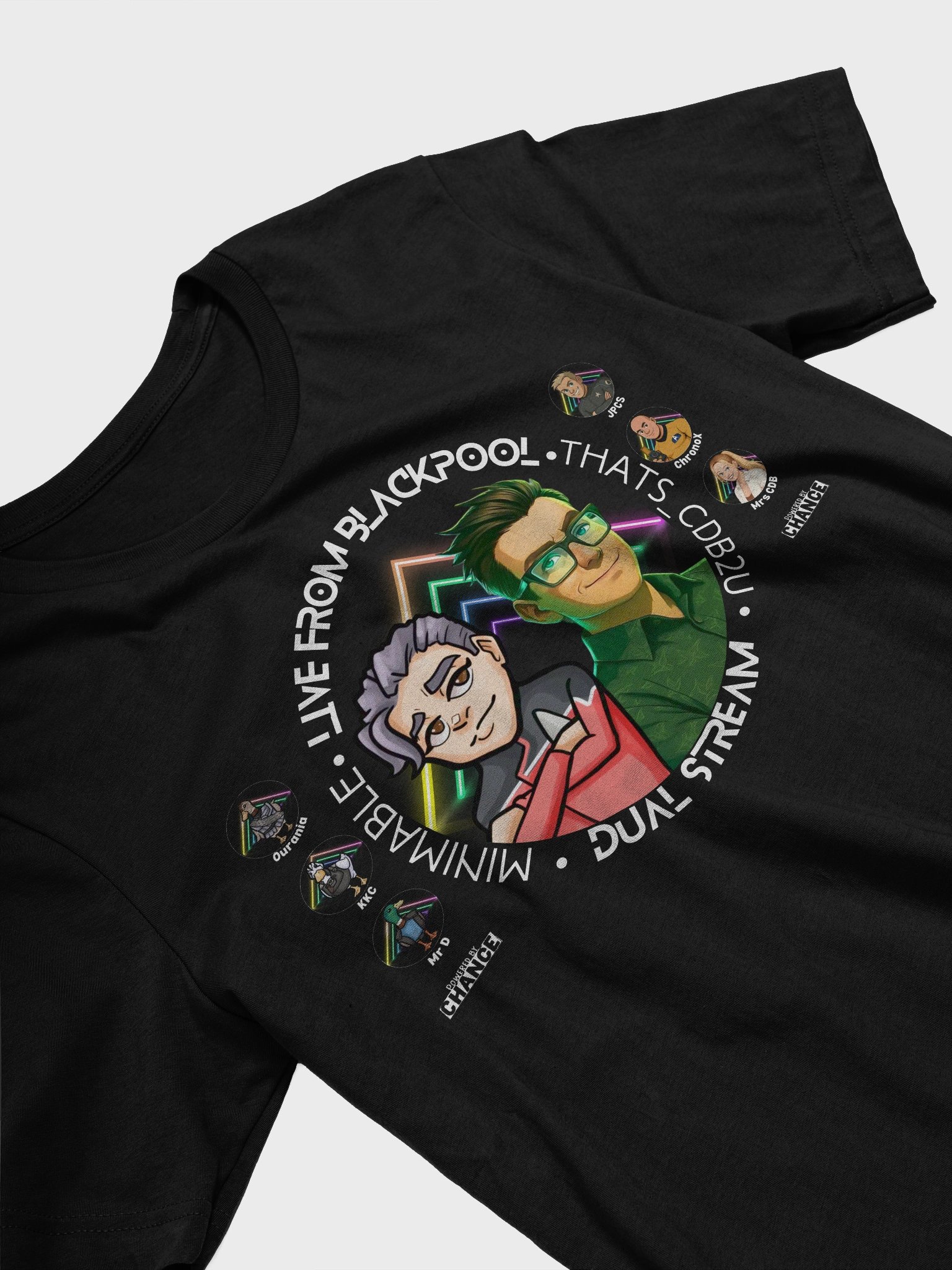 “Live in Blackpool” Duo Stream Tee Dark — Minimable x That’s_CDB2U Edition product image (3)