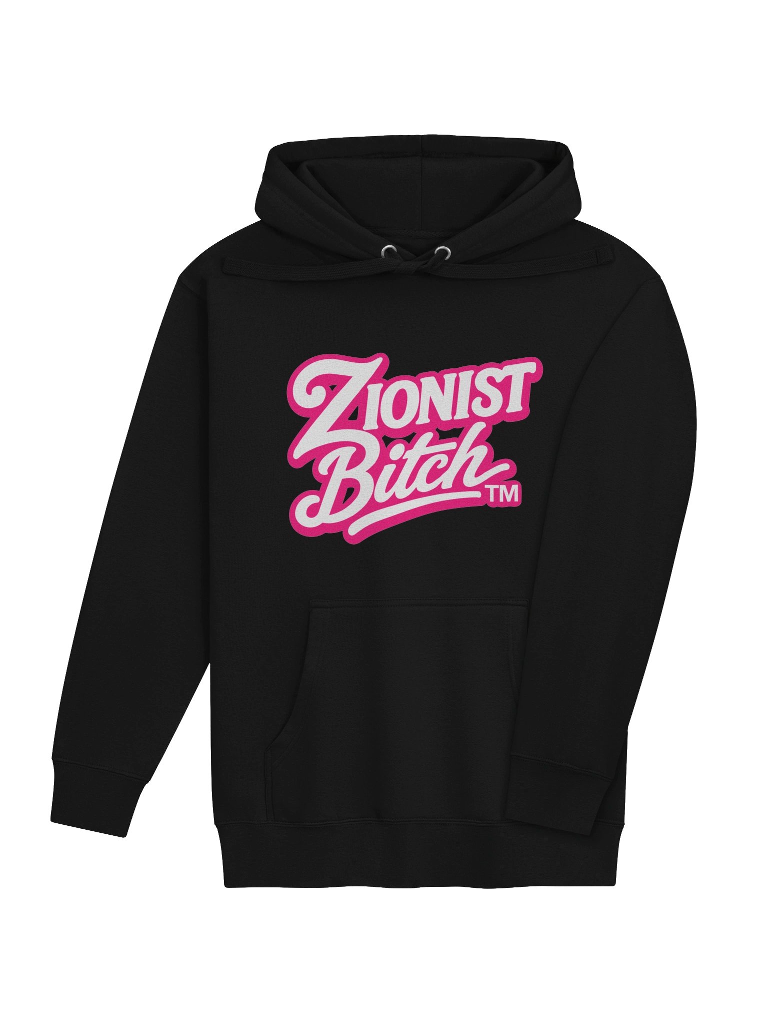 Zionist Bitch Script Hoodie (Black) product image (4)