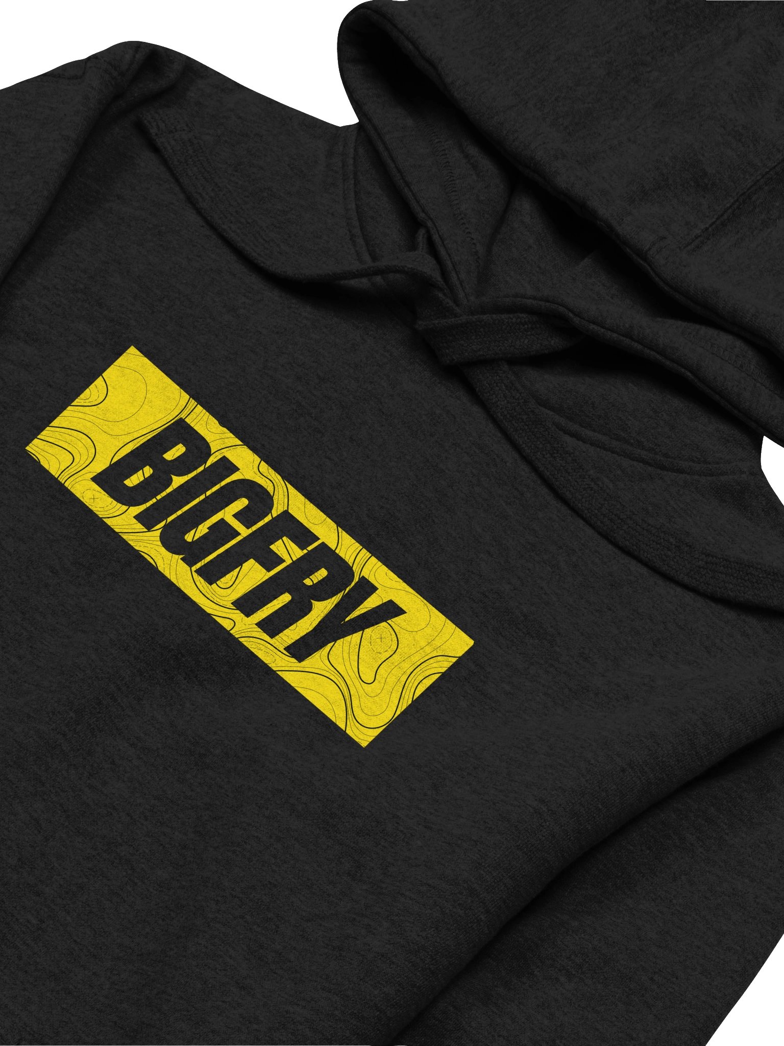 BIGFRY™ | TOPOGRAPHY HOODIE (BLACK) product image (3)