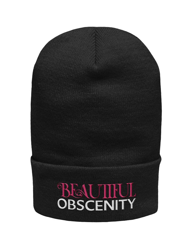 Beautiful Obscenity Embroidered Beanie product image (1)