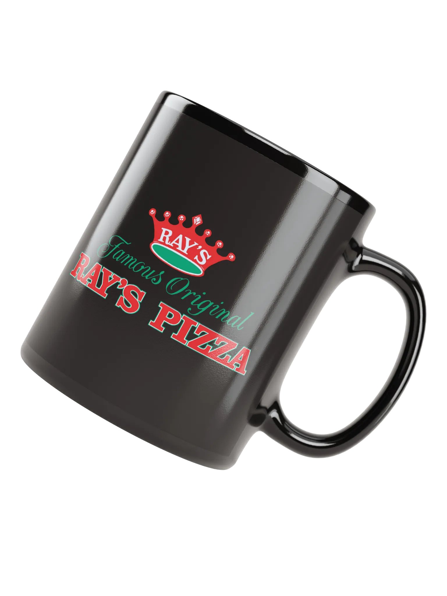 Ray's Pizza Black Glossy Mug product image (5)