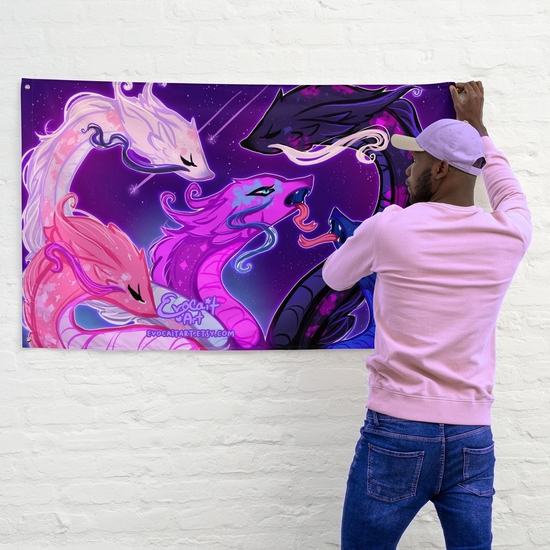 Fantasy Hydra Genderfluid Subtle Pride Flag product image (4)