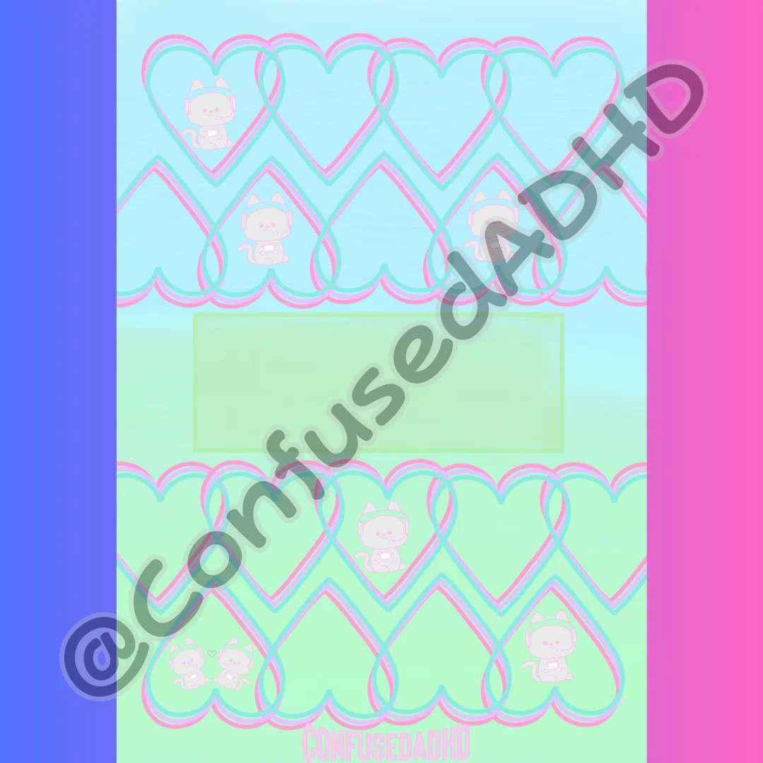 Heart CADHD Digital Planner Covers product image (6)
