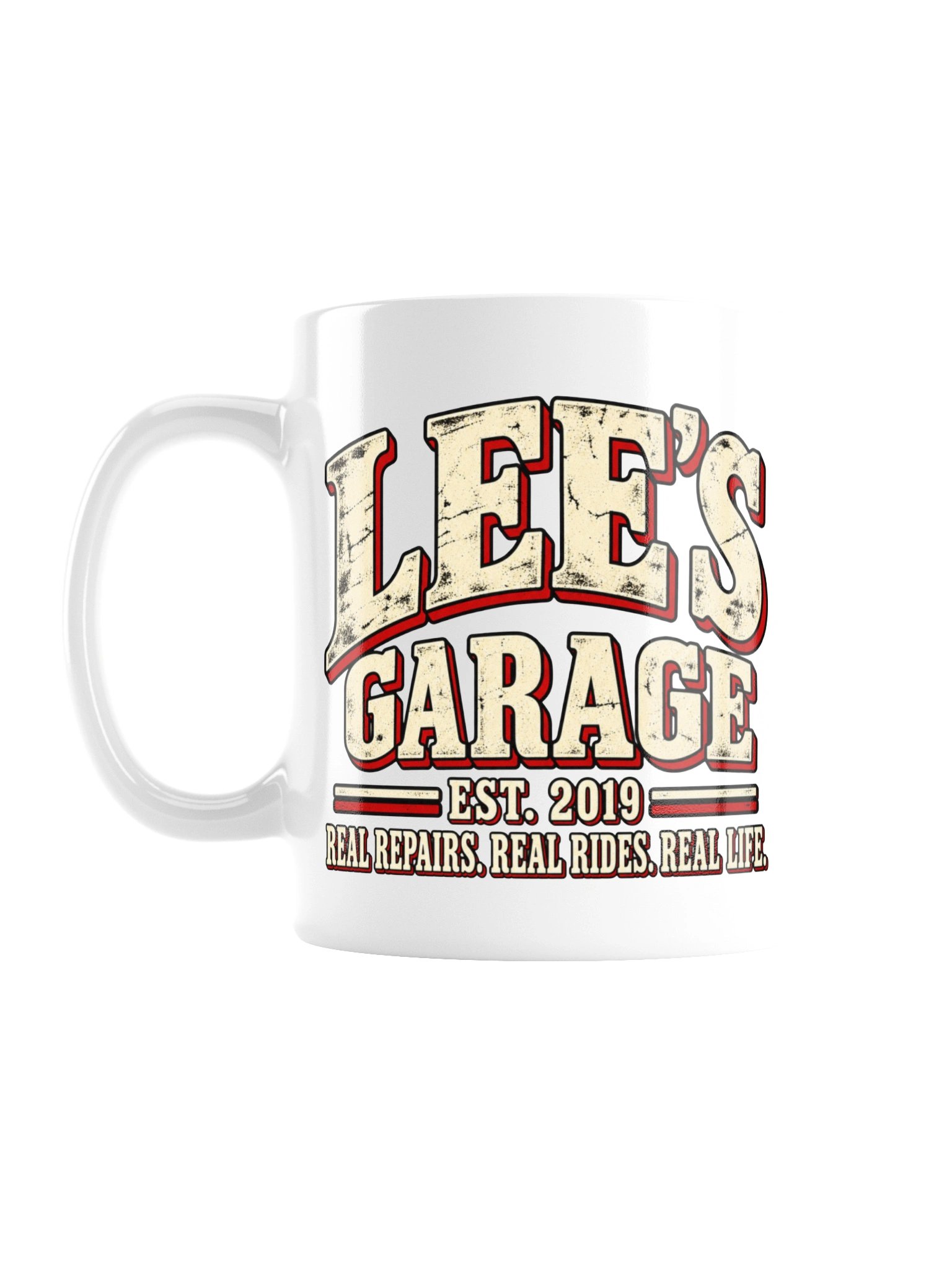 Lee's Garage Everyday White Mug product image (1)