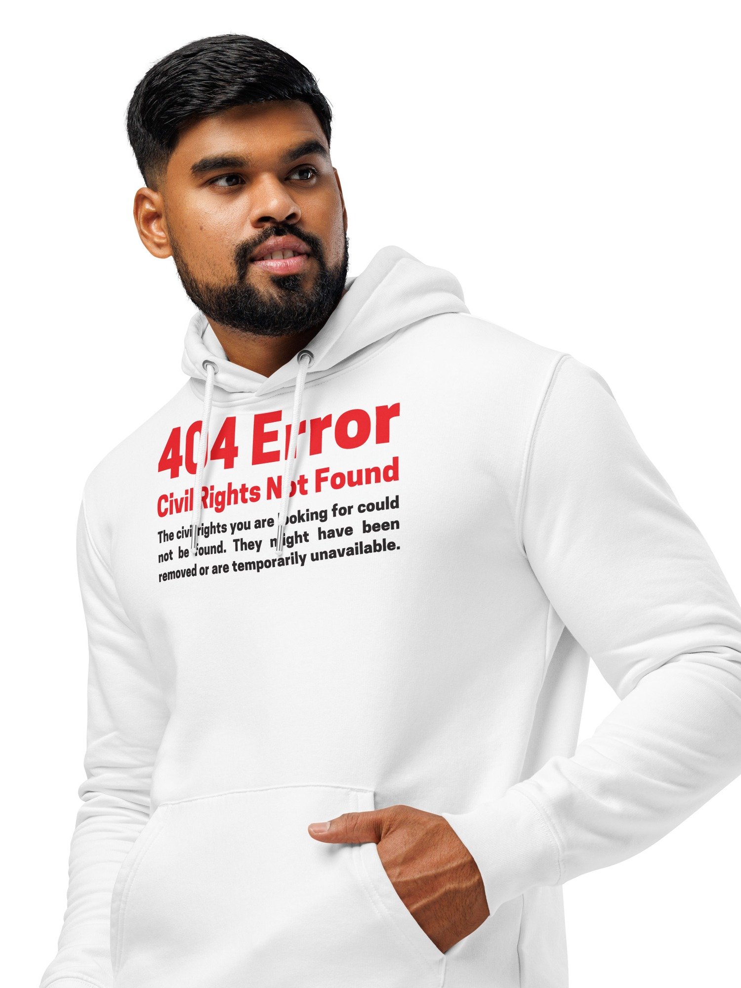Civil Rights Not Found Unisex Organic Cotton Hoodie product image (4)