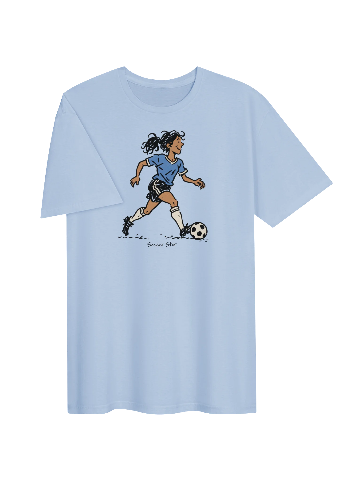 Soccer Star Cartoon Player T-Shirt product image (3)