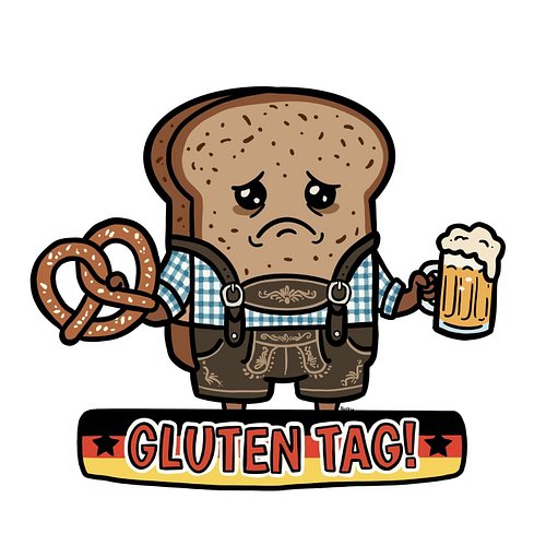 Introducing gluten tag!  Enjoy this pun.

 #german #pun #bread