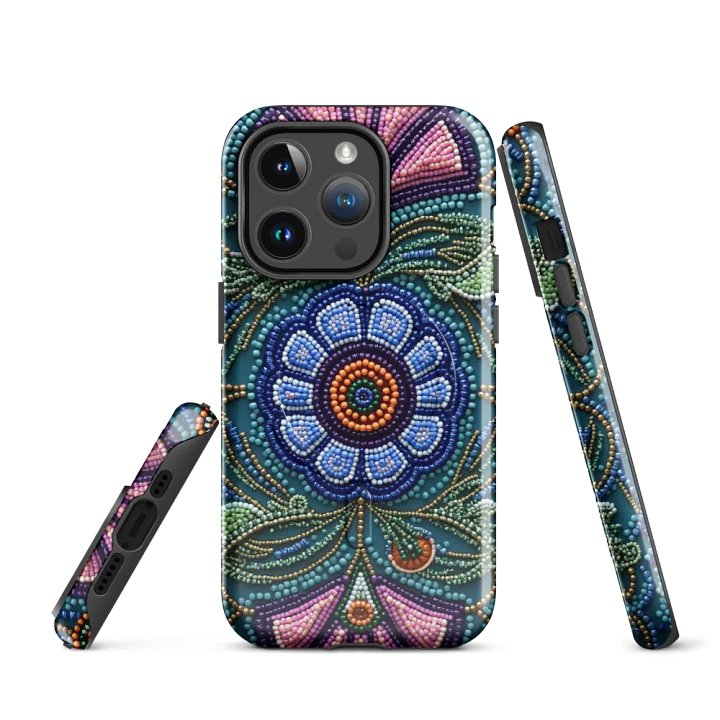 Floral Beaded Embroidery iPhone® Case product image (2)