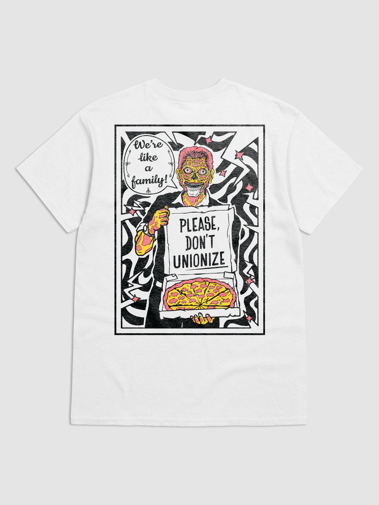 Corporate Pizza T-Shirt (White) product image (4)