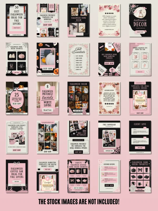 Halloween Pinterest Templates Canva product image (5)