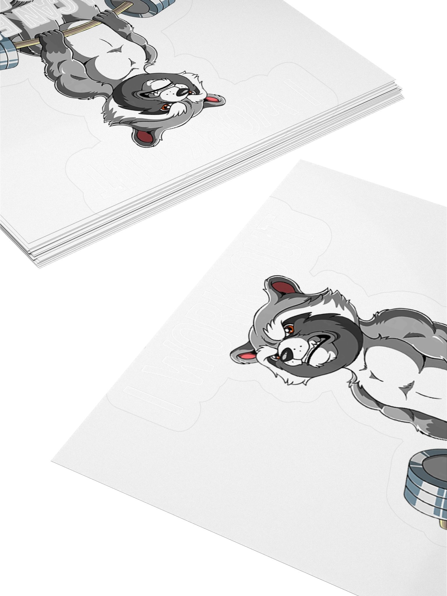 I Work Out So I Can Eat Garbage Sticker product image (4)
