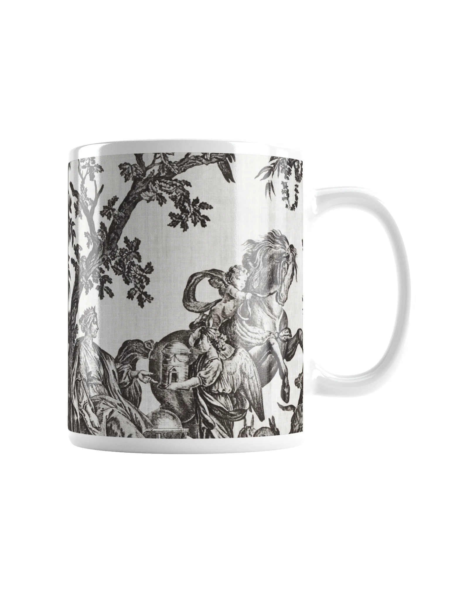 Jean–Baptiste Marie Hüet. White Glossy Mug product image (3)
