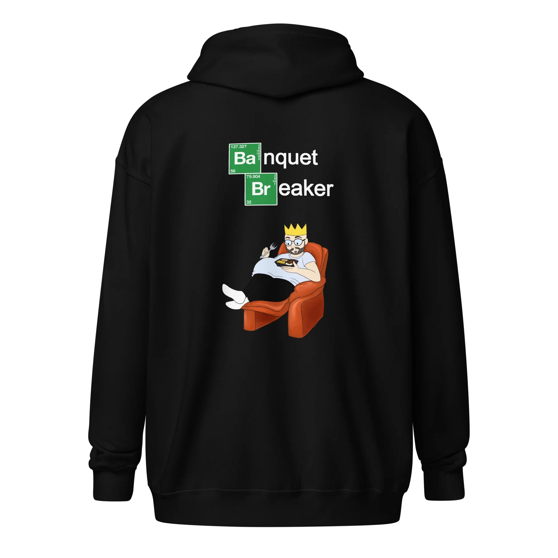 [WOR Shop] Banquet Breaker - Unisex Zip Graphic Hoodie [white logo] product image (1)