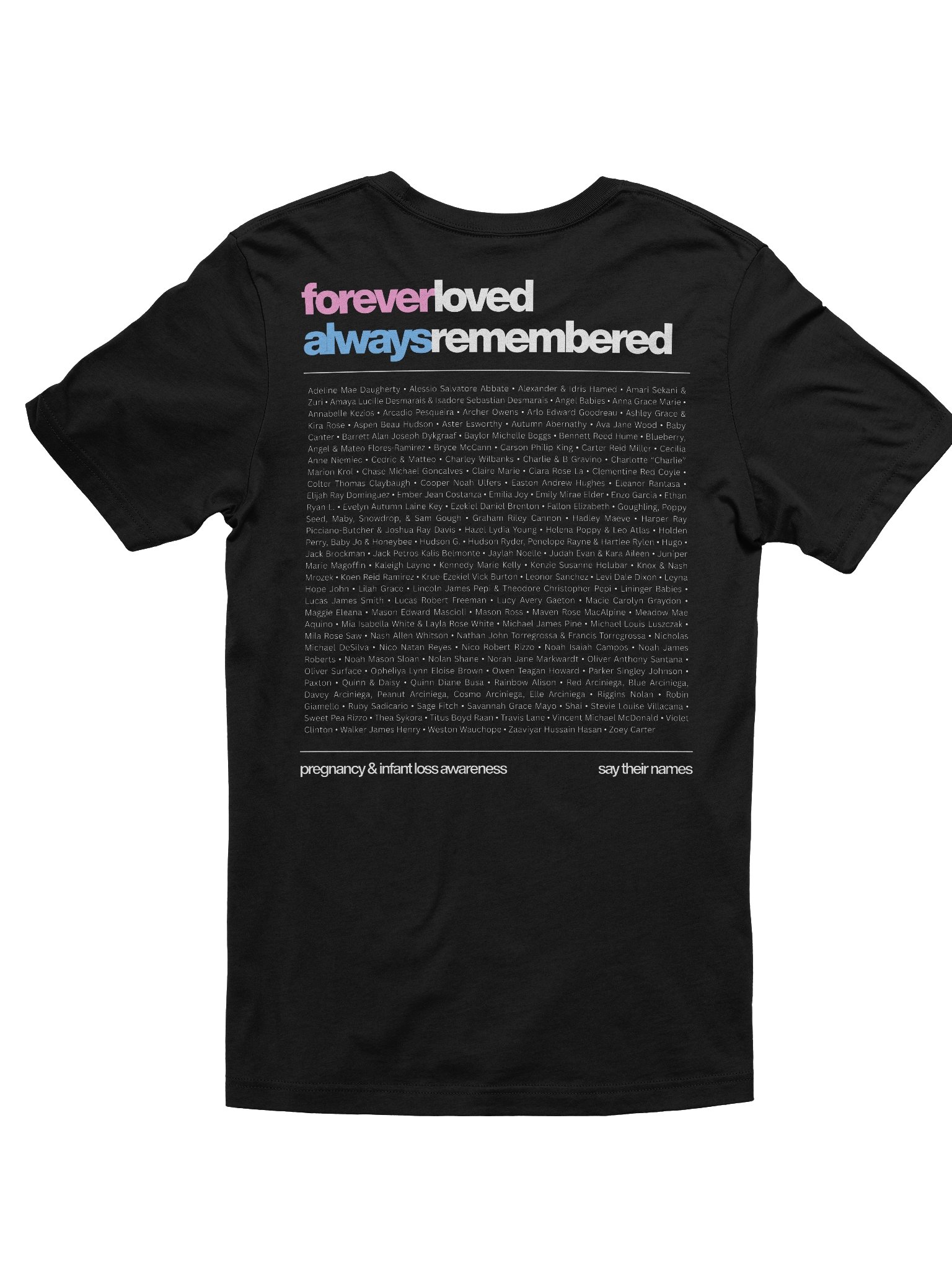 'Halo & Wings' 2026 Memorial Shirt (soft, dark) product image (2)