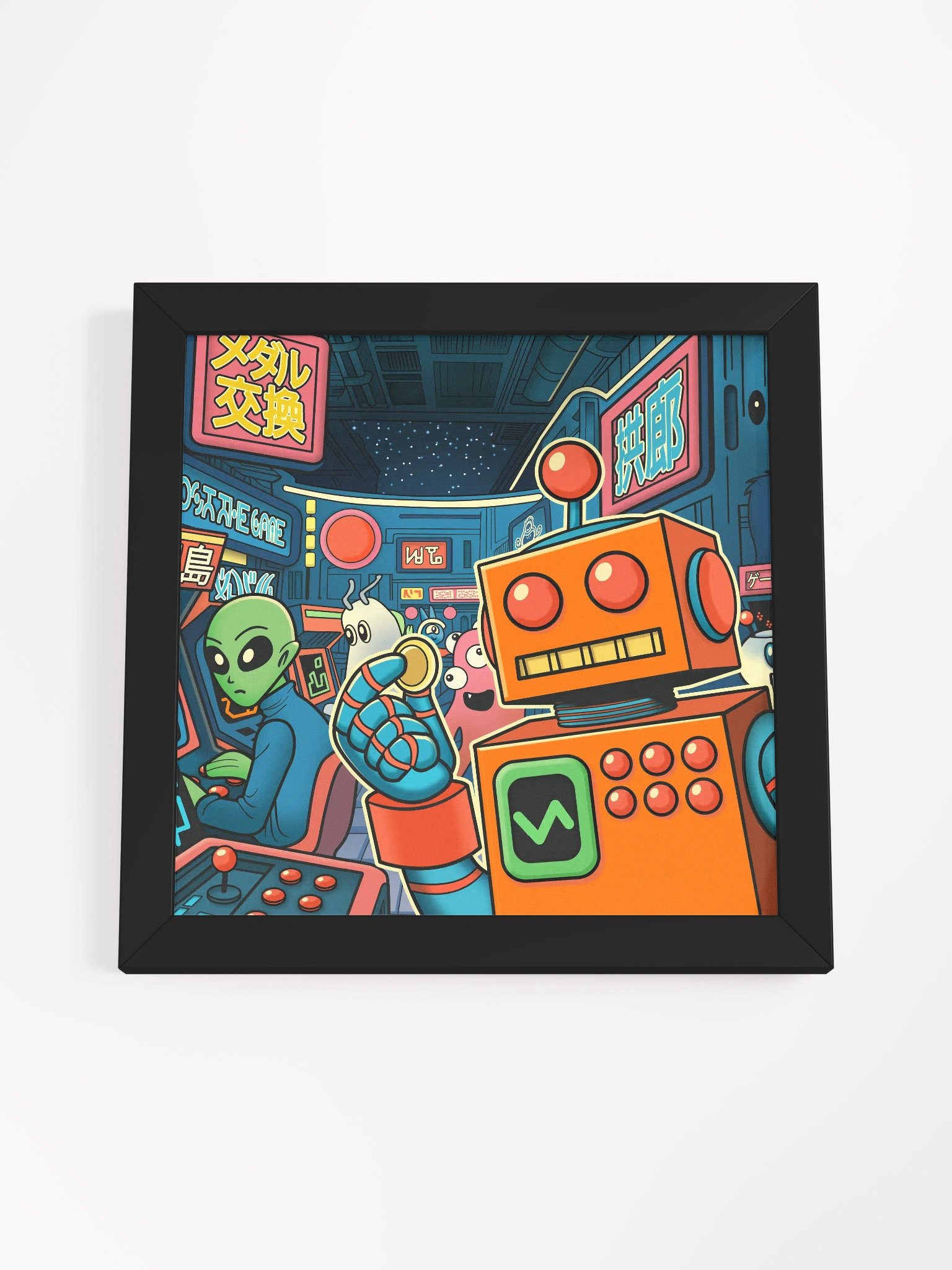 The Arcade at the End of the Universe - Textless - The Framed Print product image (58)