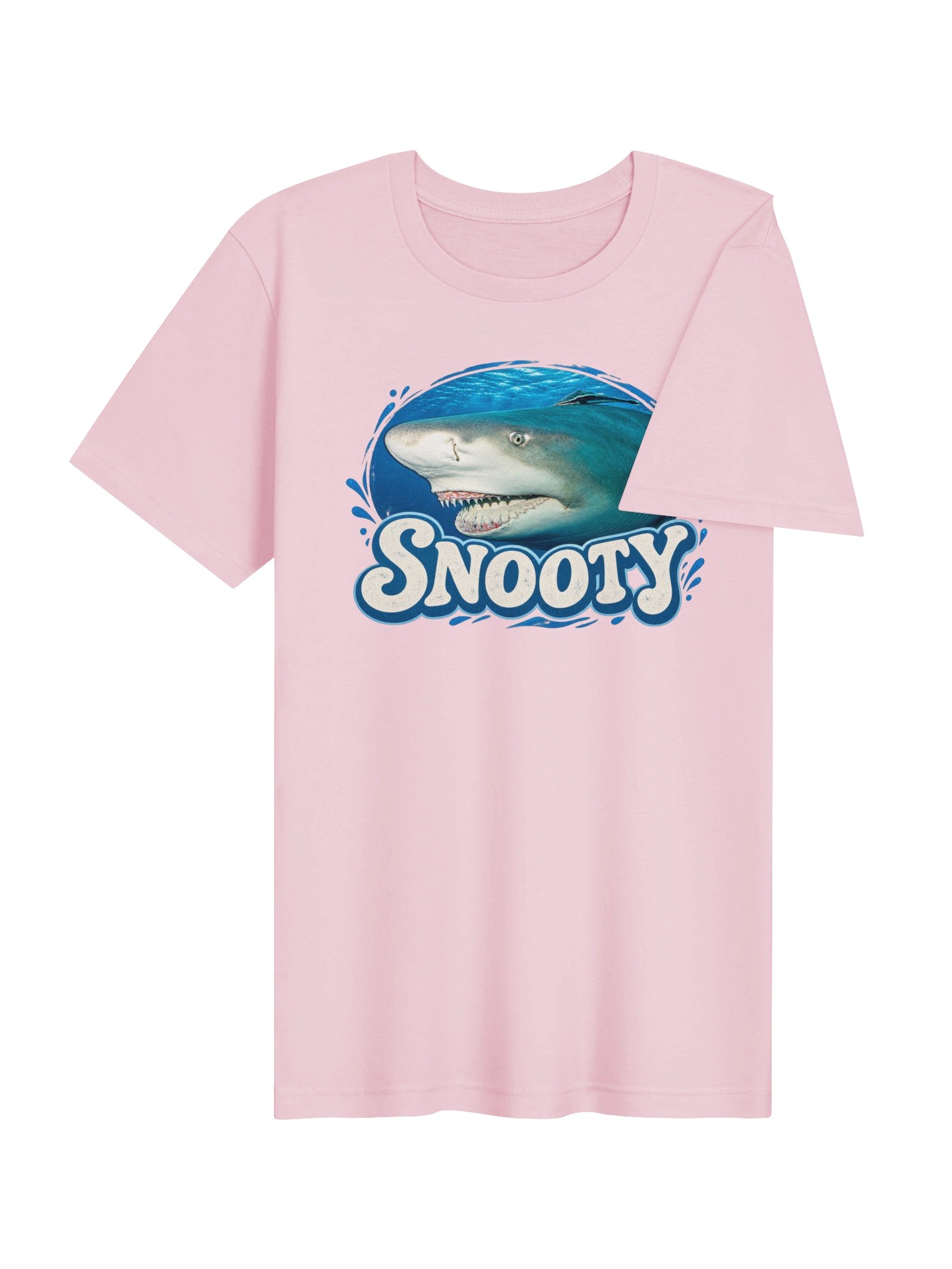 Snooty Shark Pink Unisex Tee product image (4)