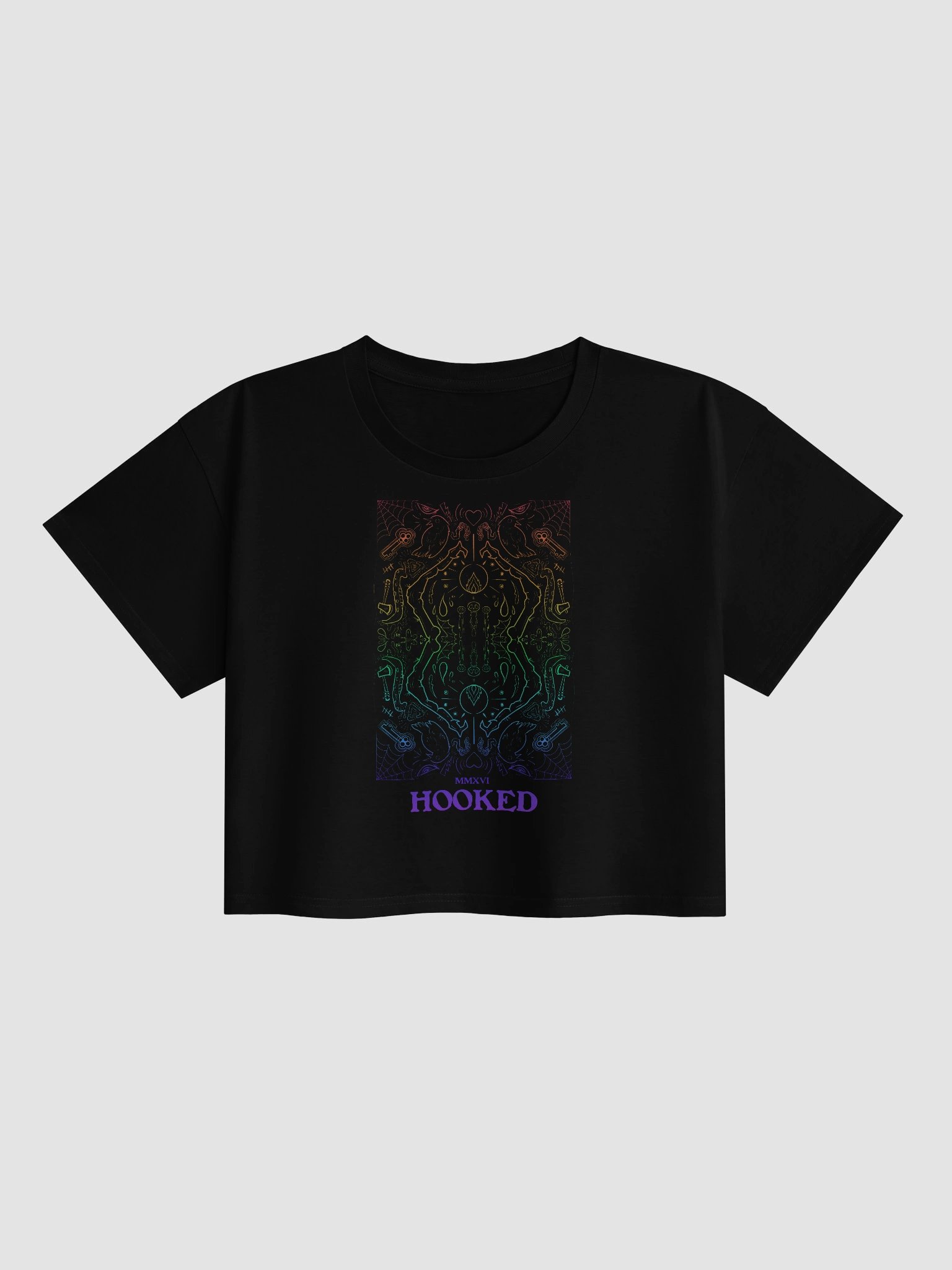 "Hooked" - Prismatic Graphic Cropped Tee product image (1)