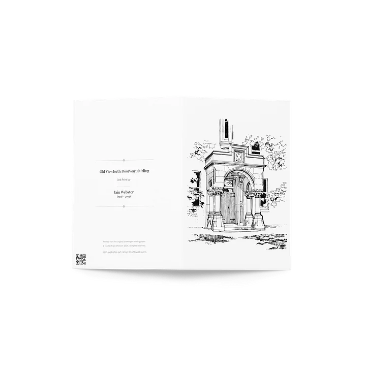 Old Viewforth Doorway, Stirling - Greeting Card product image (2)