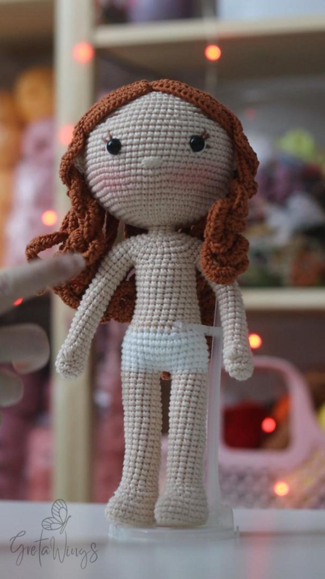 Patrón PDF de Muñeca Amigurumi Niña Nativa Americana – Tutorial de Crochet (Descarga Instantánea) product image (9)