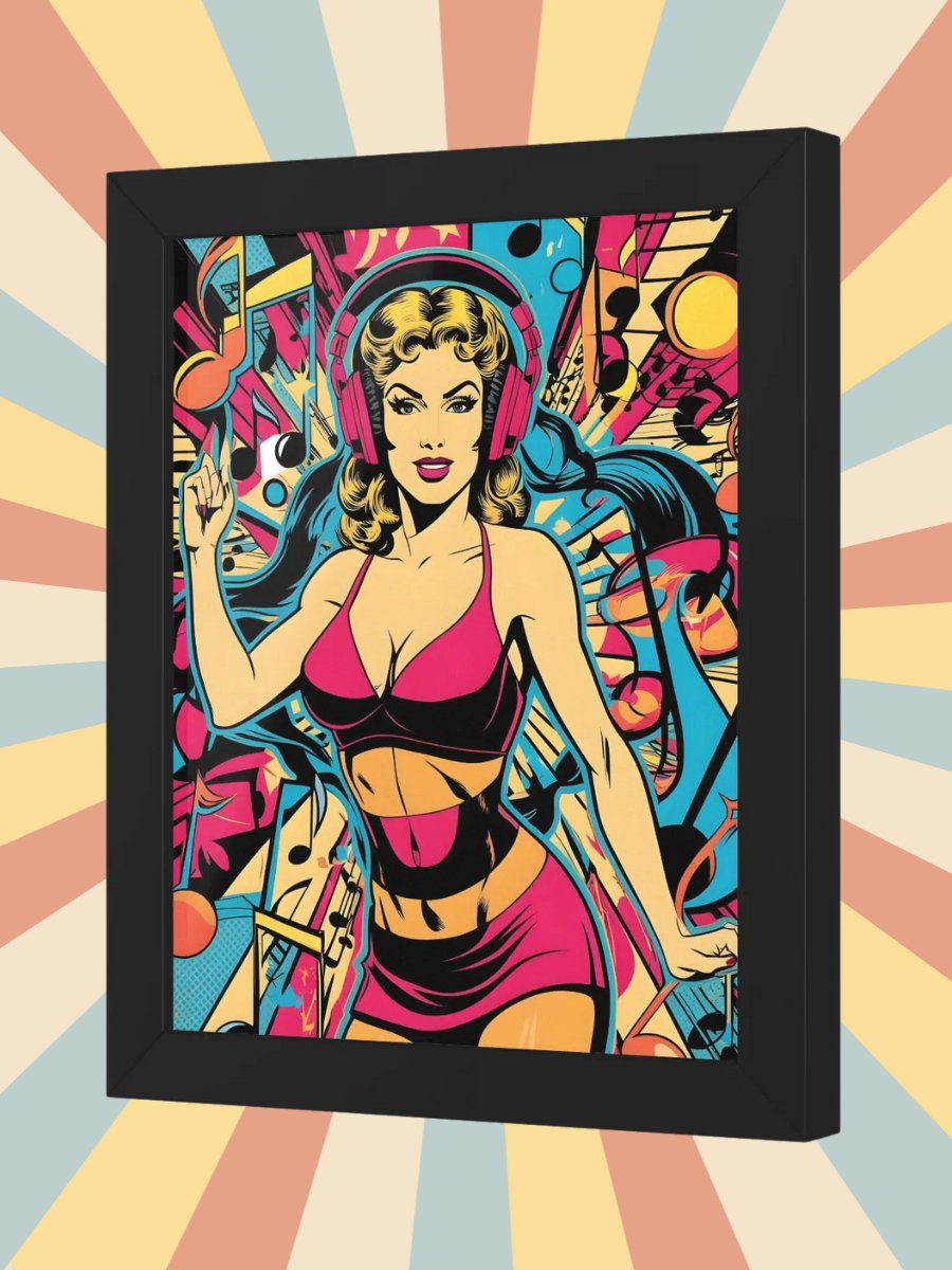 Vibrant Beats: Framed Pop-Art Poster product image (3)