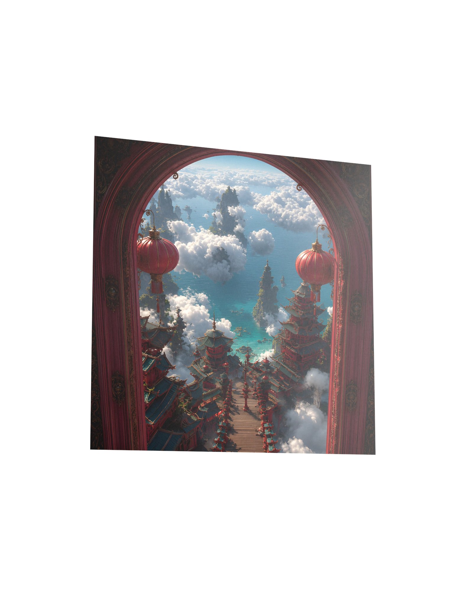 Gateway to the Celestial Temple - Fantasy Wall Art Print product image (4)