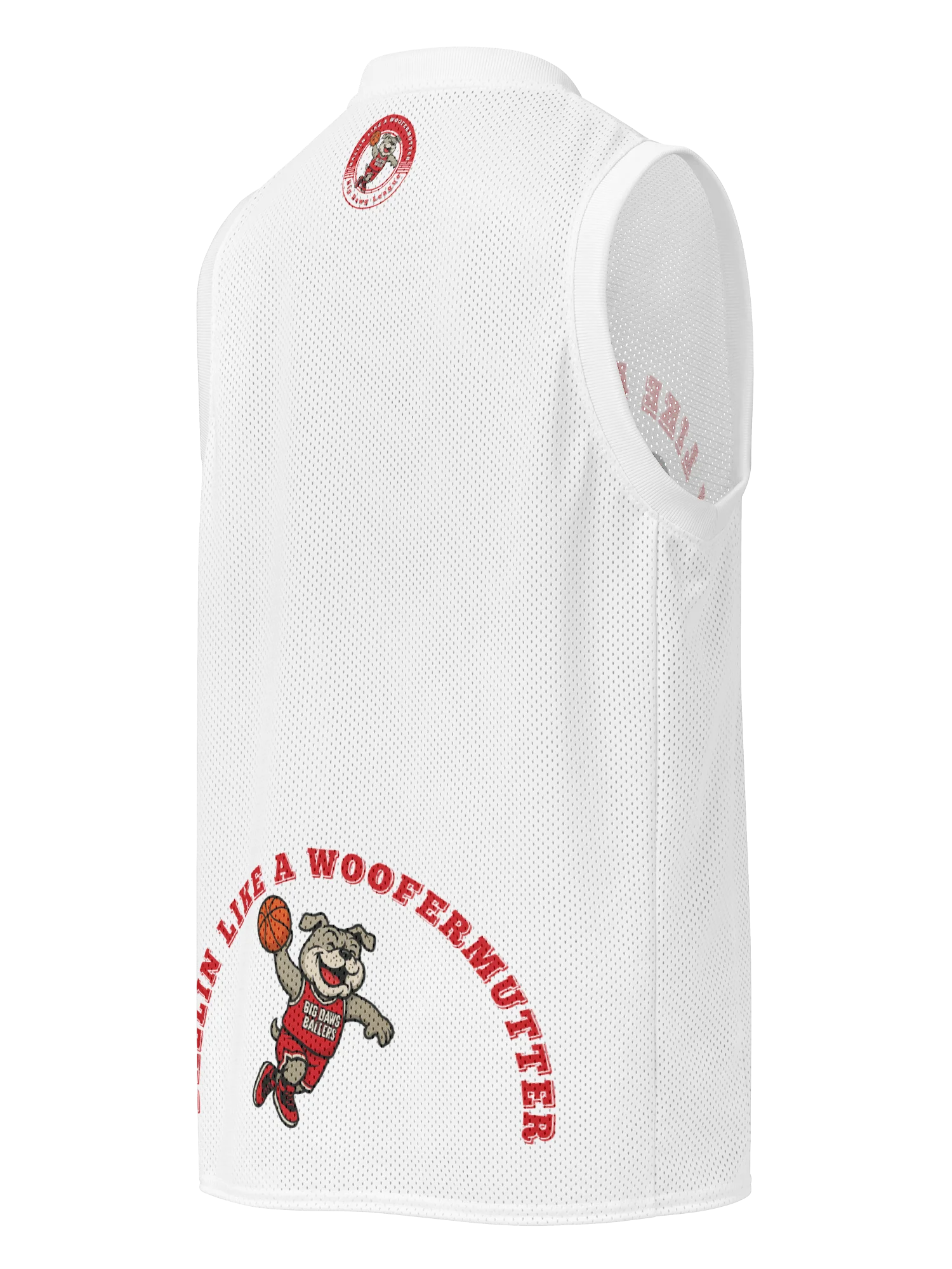 Bulldog Ballin Like A WooferMutter™ Premium Basketball Jersey product image (3)