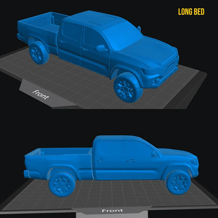 3rd Gen Tacoma Long Bed - 3D Print File product image (1)