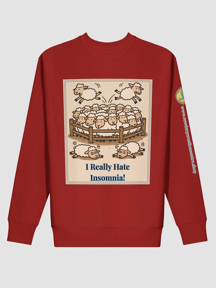 I Really Hate Insomnia Cotton Heritage Premium Sweatshirt product image (2)
