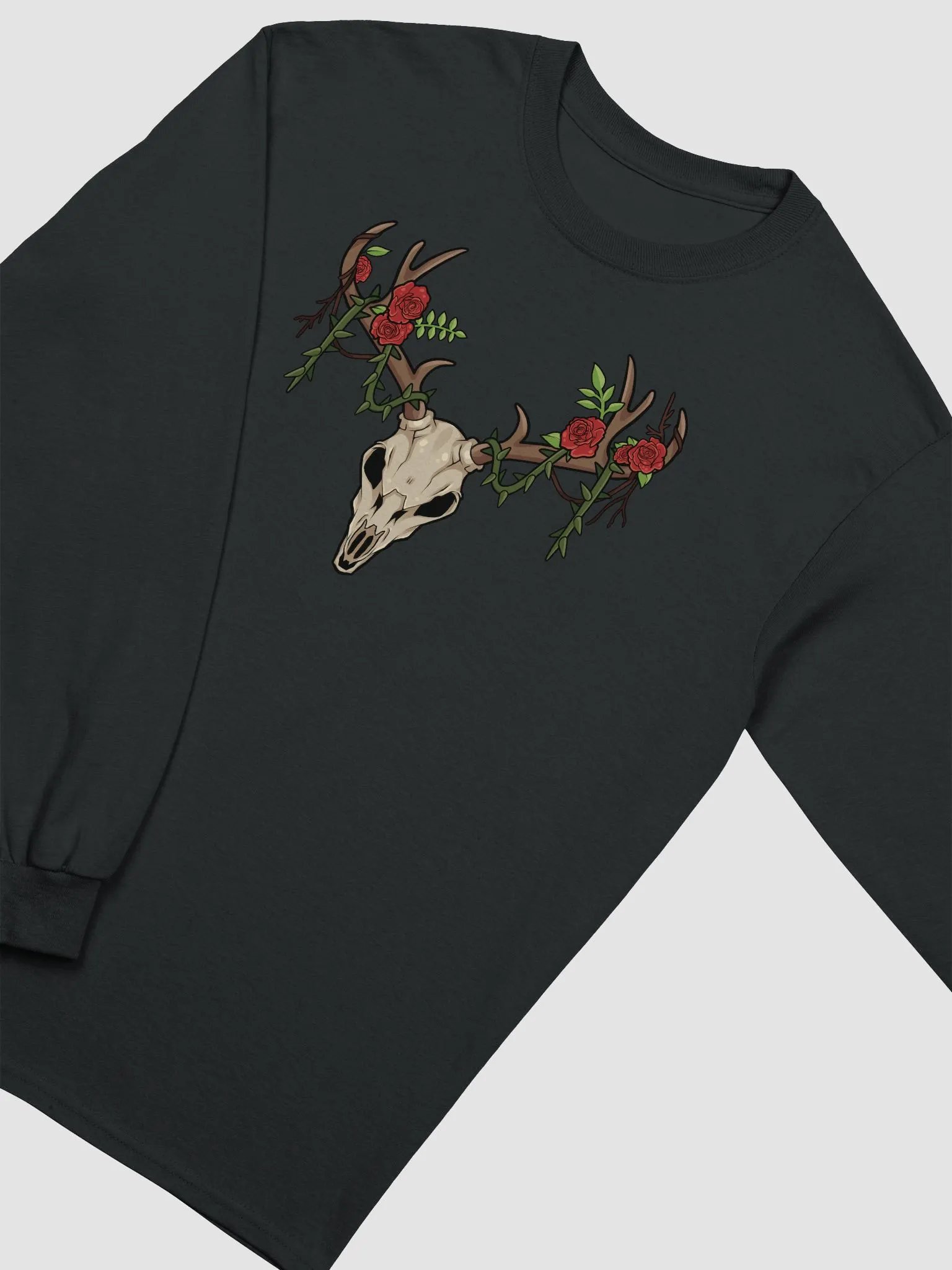 Deer Skull Long Sleeved Shirt product image (3)
