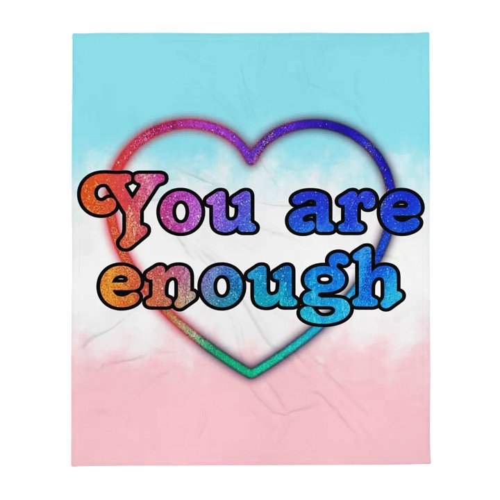 You are enough blanket product image (1)