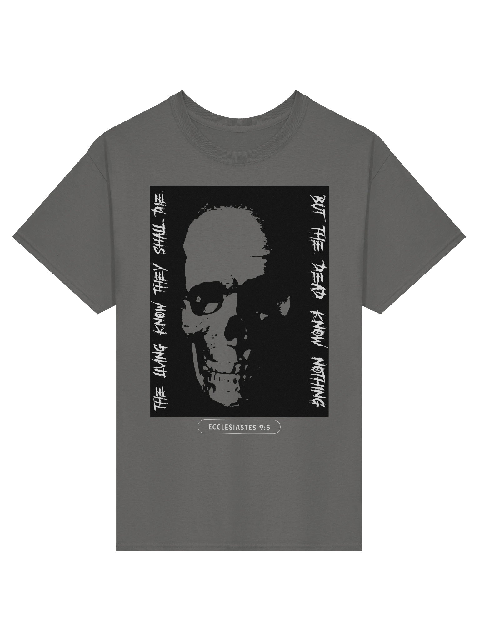 The Dead Know Nothing Bible Verse T-Shirt – Ecclesiastes 9:5 Scripture Christian Faith Graphic Tee, Dark Gothic Apparel, Death & Eternal Truth Shirt product image (1)