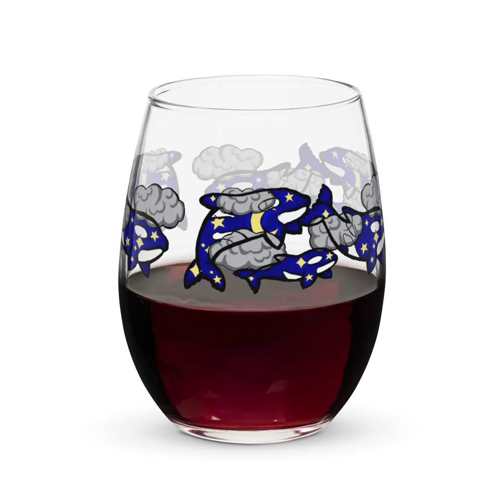 midnight orca stemless wine glass product image (7)