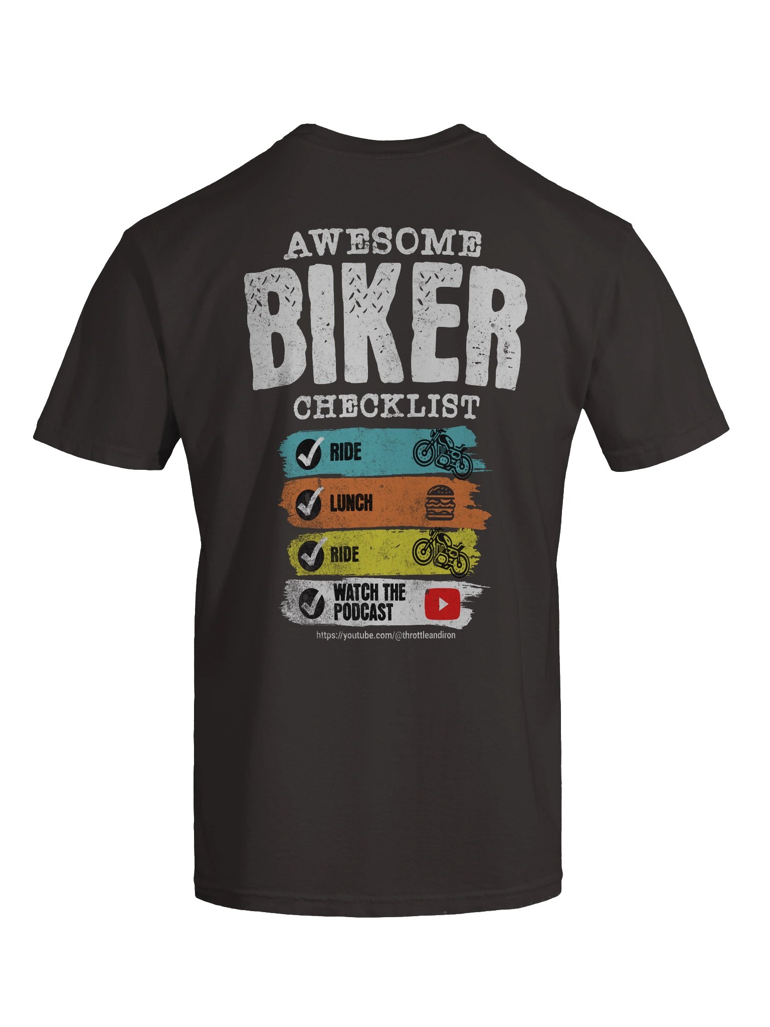 Throttle & Iron “Awesome Biker Checklist” Tee product image (73)