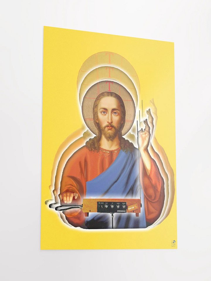 The Holy Theremin by Frank Fonik , Techno EDM Matte Paper Poster product image (1)