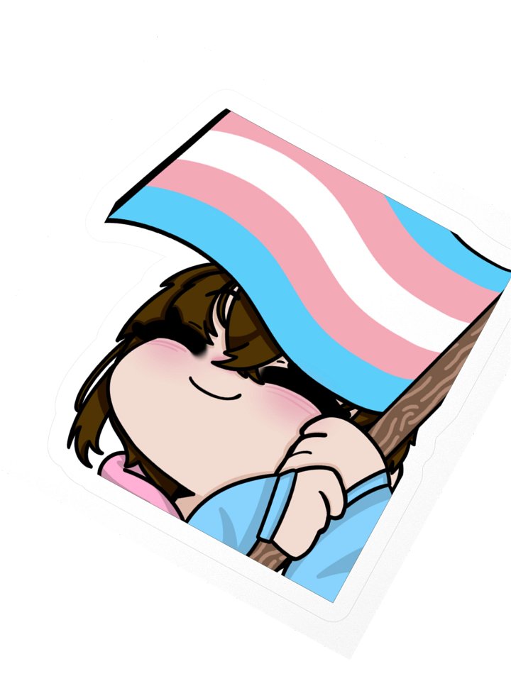 FemeyL0VE Trans Flag Pride Sticker product image (2)