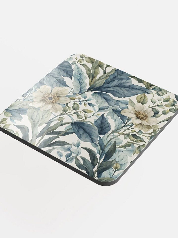 BEAUTIFUL IVORY FLORAL WITH LUSH FOLIAGE COASTER product image (2)
