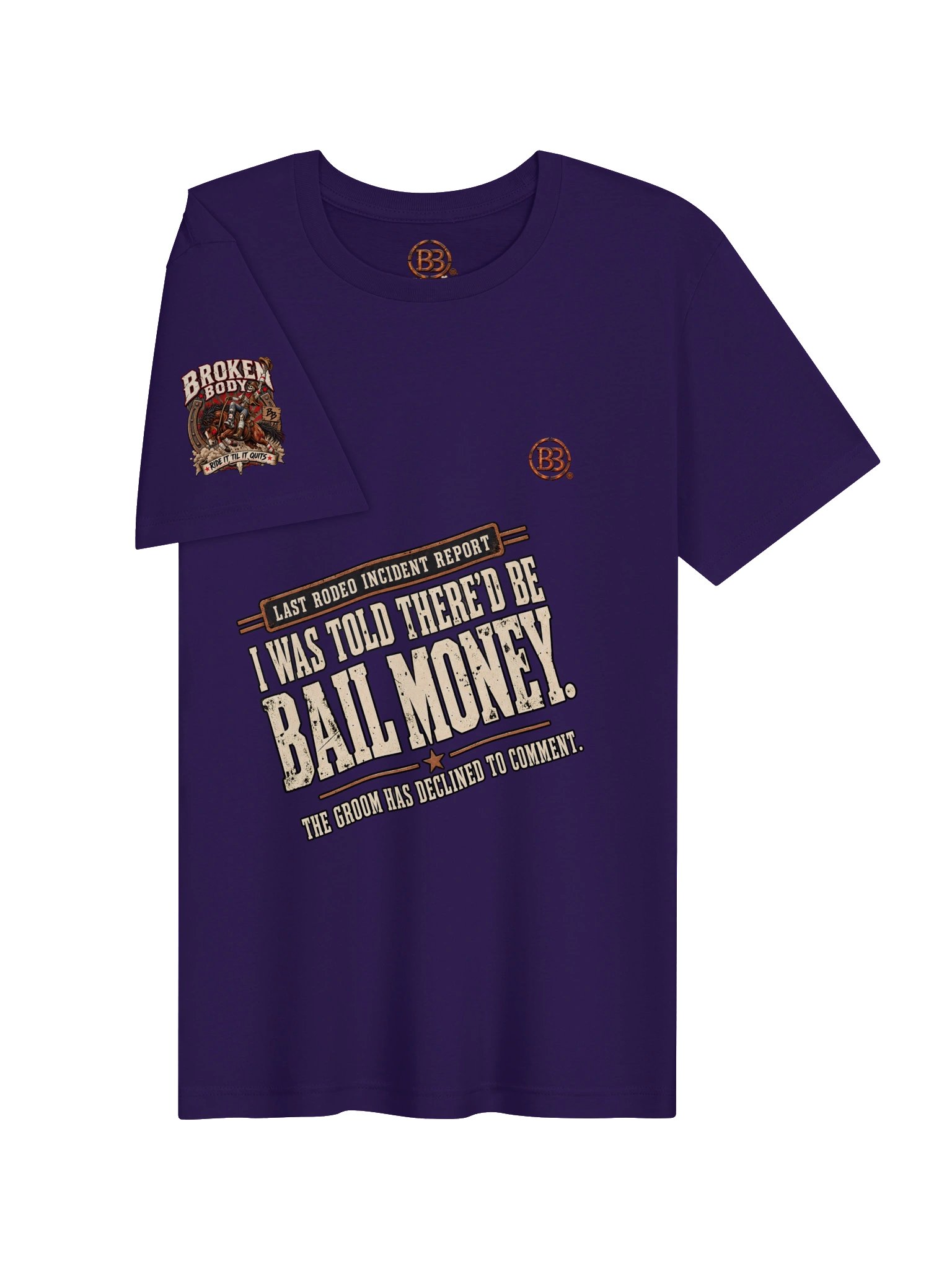 Funny Bachelorette Party Shirt — I Was Told There’d Be Bail Money | Bachet™ Broken Marriage™ product image (4)