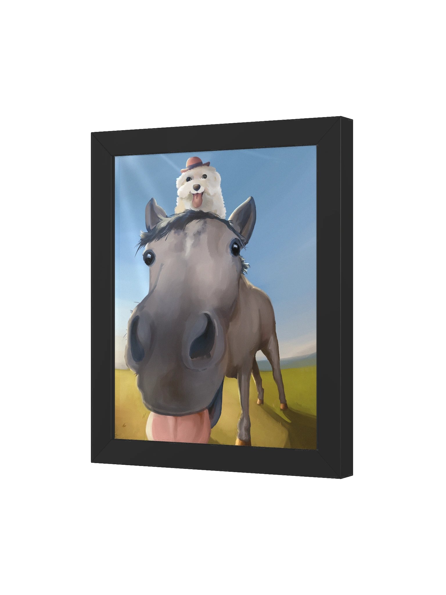 silly horse framed poster product image (3)