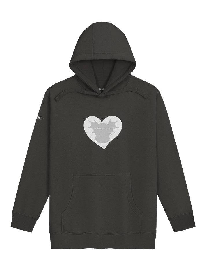 HNF Heart Premium Comfy Hoodie | White Logo product image (1)