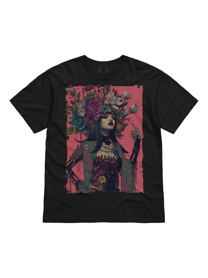 Cyber Rose Headdress Heavyweight Tee product image (1)