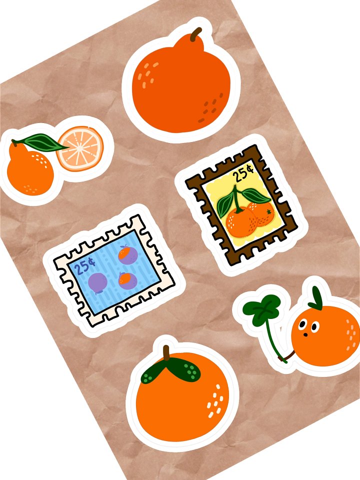 Stamps 'n' Oranges Sticker Sheet product image (1)