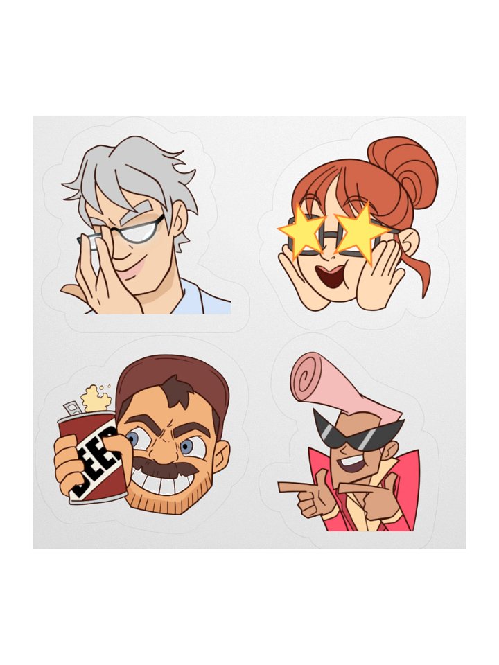 Death Battle Hosts - Stickers Set product image (1)