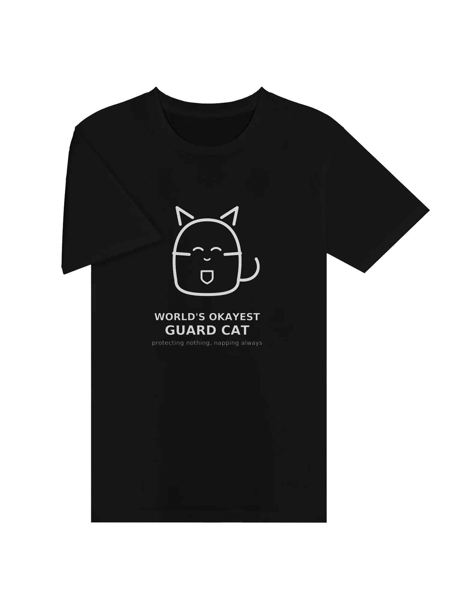 World's Okayest Guard Cat – Funny Cat T-Shirt product image (15)