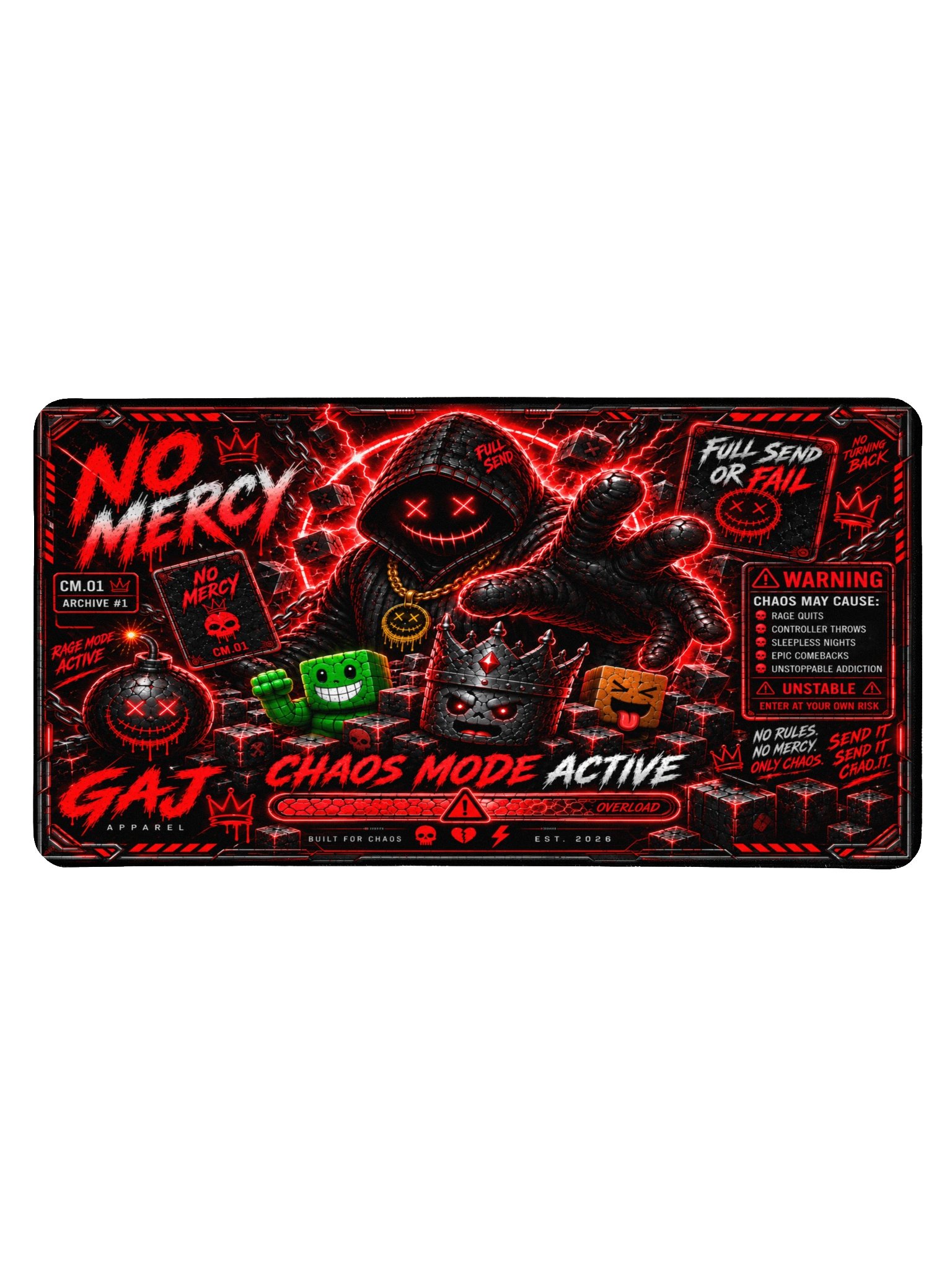 CHAOS MODE - Gaming Desk Mat product image (1)