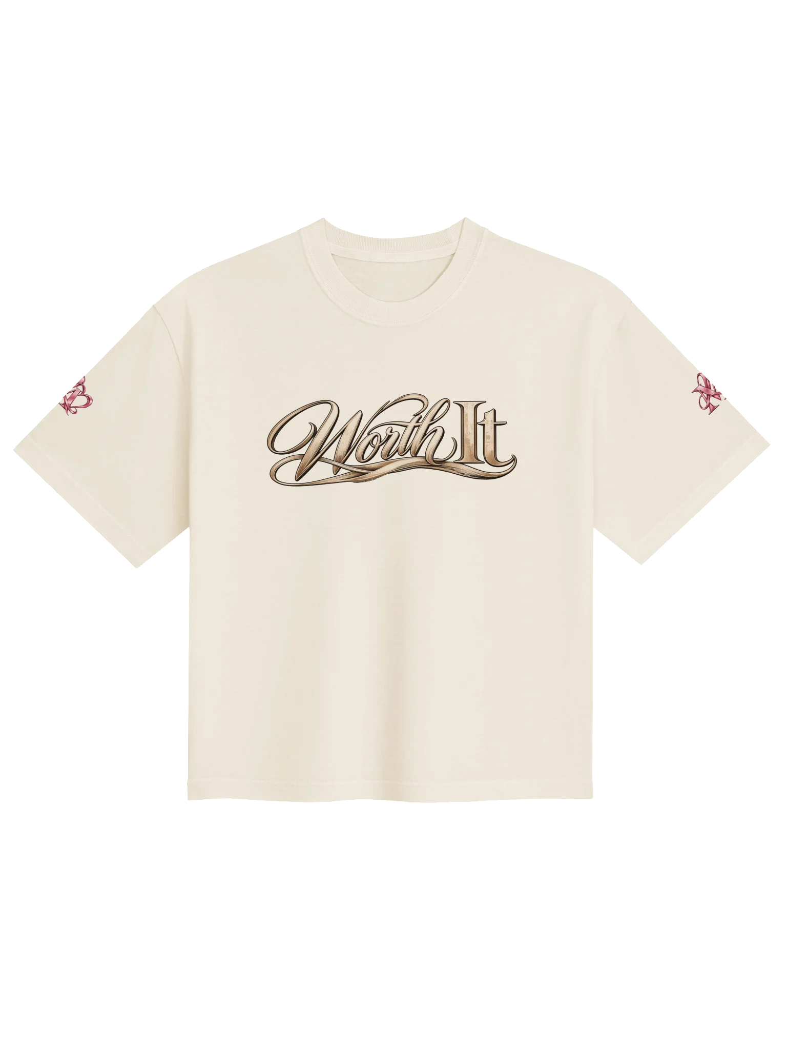 Worth It Gold Script Boxy Tee product image (2)