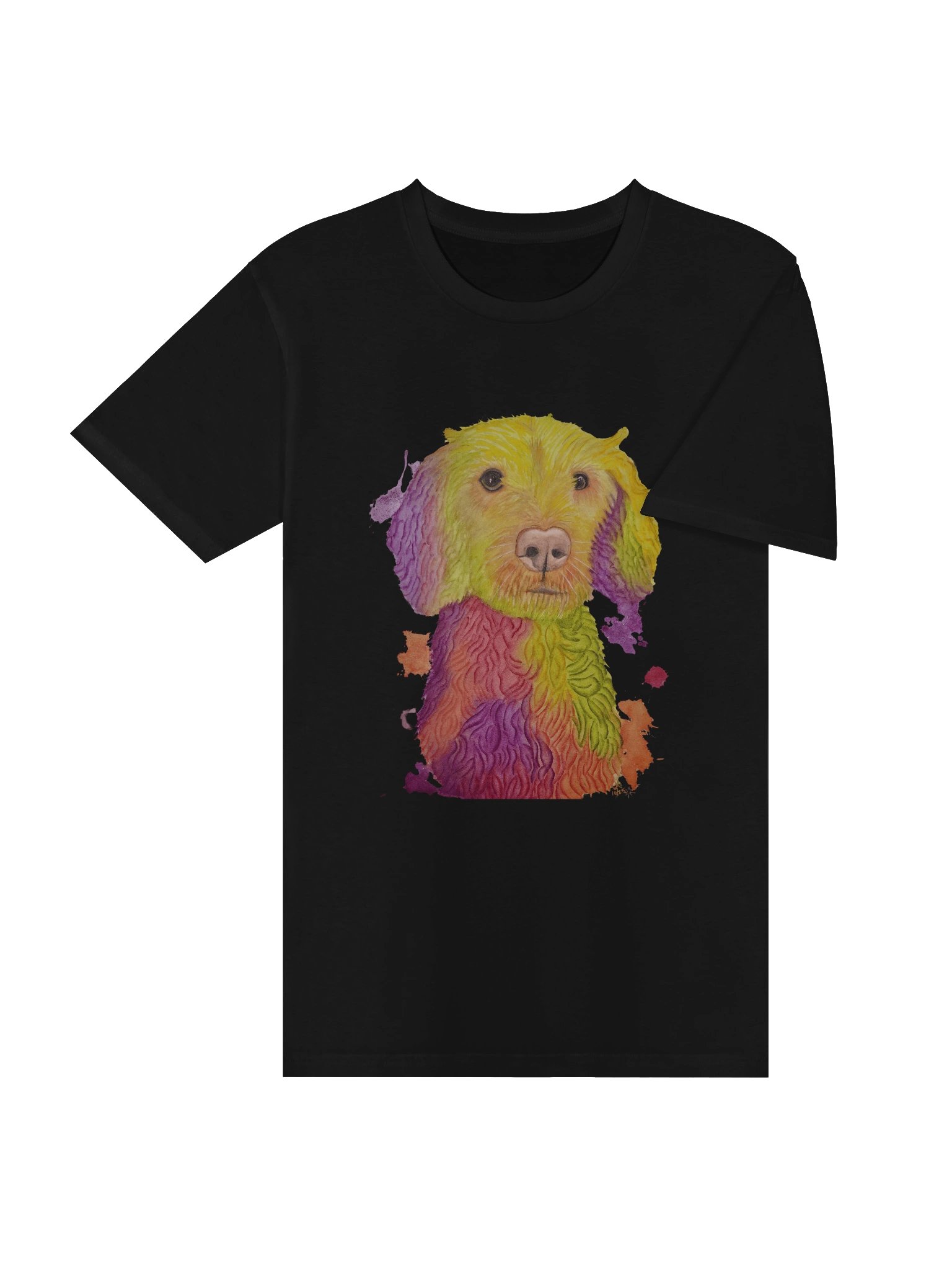 Vibrant Watercolor Jax - Unisex T-Shirt product image (4)