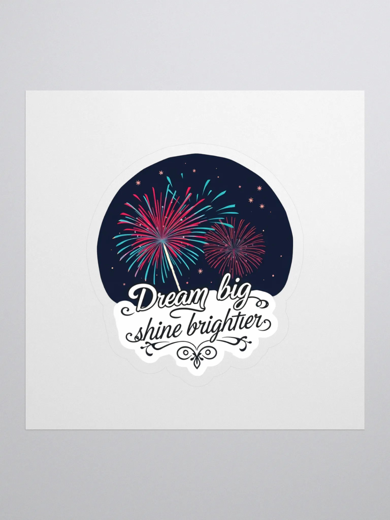 Dream Big Kiss Cut Stickers product image (1)