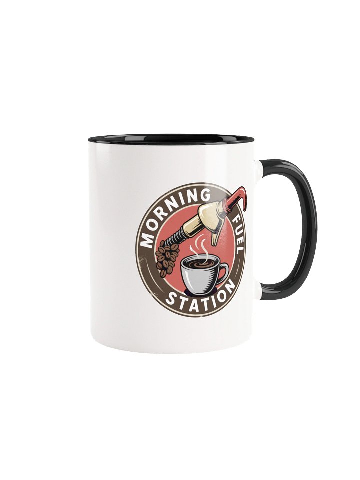 Morning Fuel Station Coffee Mug- with Color Inside product image (1)