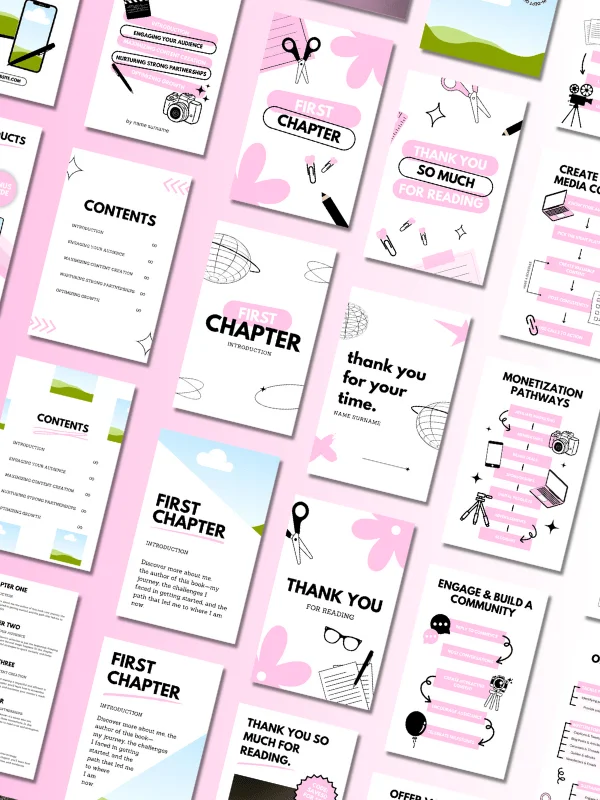 MRR/PLR Minimal Pink eBook Template product image (3)