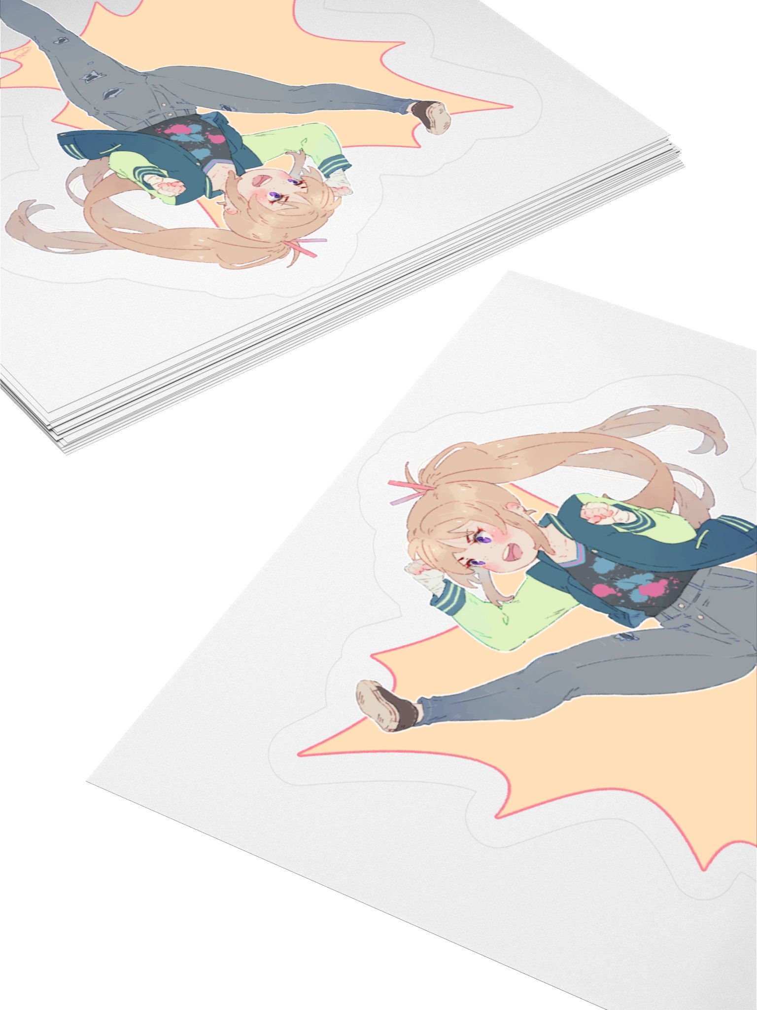 Chibi Kick Sticker – Surrender Comics product image (4)